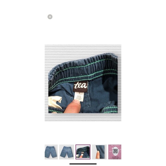 Tea Collection Boys Shorts 3T Lot of 2 Play Condition Cargo & Pull-On Blue - Picture 4 of 9